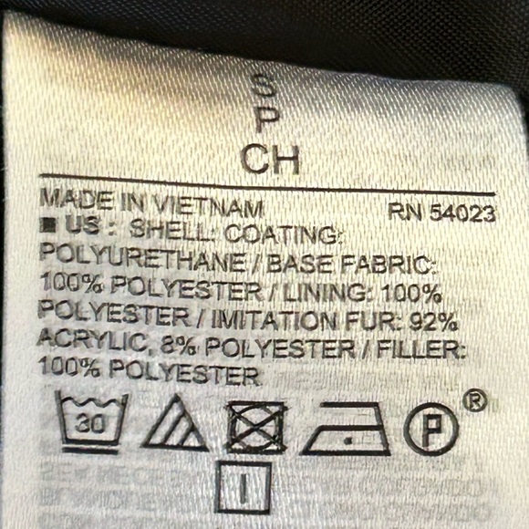 Old Navy Black Jacket with Faux Fur Trim - Picture 10 of 15